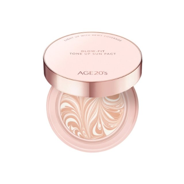 AGE20's Glow-fit Tone-up Sun Pact 12.5g + Refill 12.5g SPF50+ PA++++ - Dodoskin