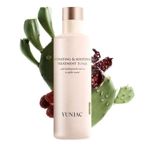 YUNJAC HYDRATING & SOOTHING TREATMENT TONER WITH BAEKNYONCHO EXTRACT & UJILDU WATER 150ml - DODOSKIN