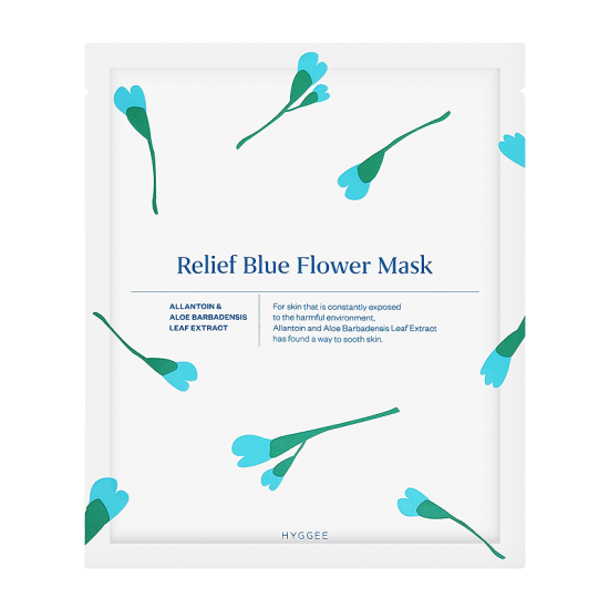 HYGGEE Relief Blue Flower Mask 35ml * 3ea - Dodoskin