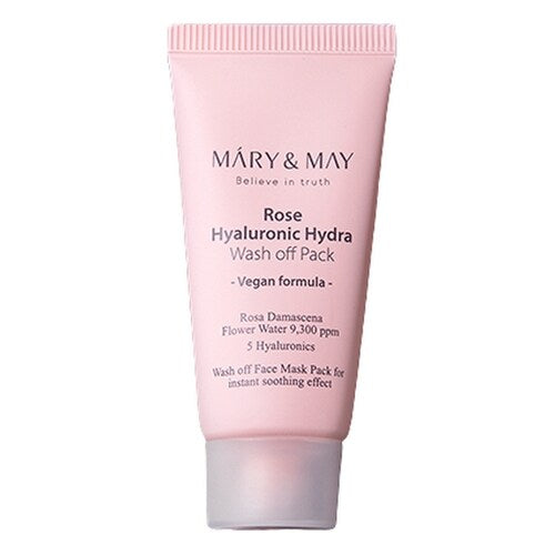 Buy Korean Mary&May Rose Hyaluronic Hydra Wash Off Pack 30g Online | DODOSKIN