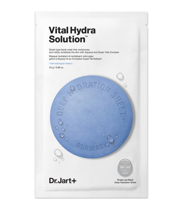 [US Exclusive] Dr.Jart+ Dermask Water Jet Vital Hydra Solution Face Mask Sheet 25g X 5ea - Dodoskin