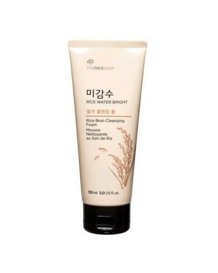 [US Exclusive] THE FACE SHOP Rice Water Bright Rice Bran Foaming Cleanser 150ml - Dodoskin