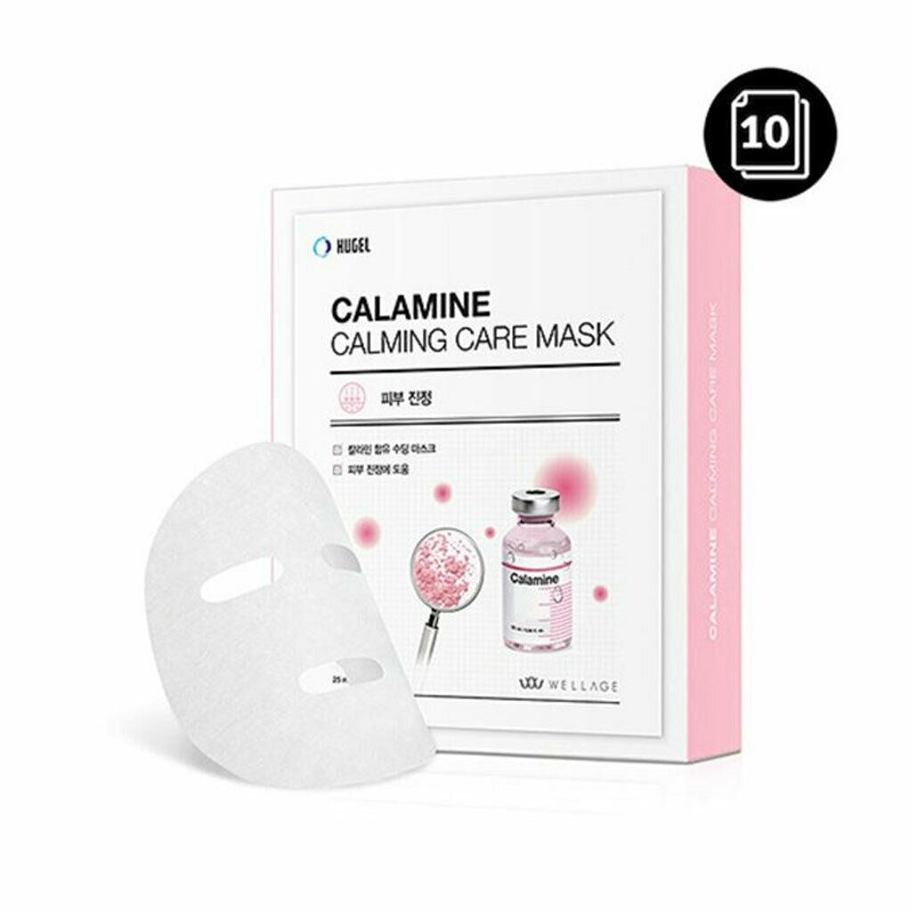 WELLAGE Calamine Calming Care Mask 25ml 10ea - Dodoskin