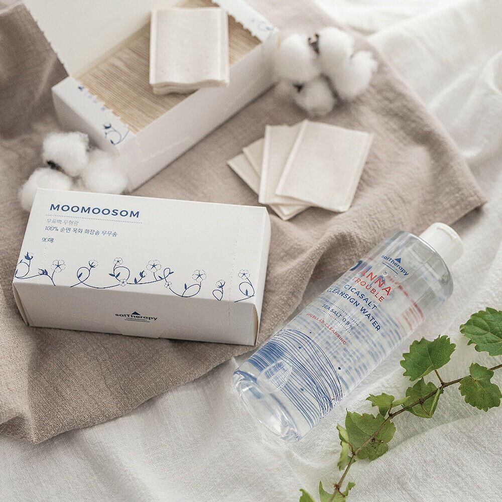 [salTherapy] Unbleached Cotton Pads for Face 90 Sheets - Dodoskin