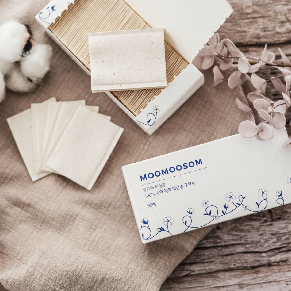 [salTherapy] Unbleached Cotton Pads for Face 90 Sheets - Dodoskin