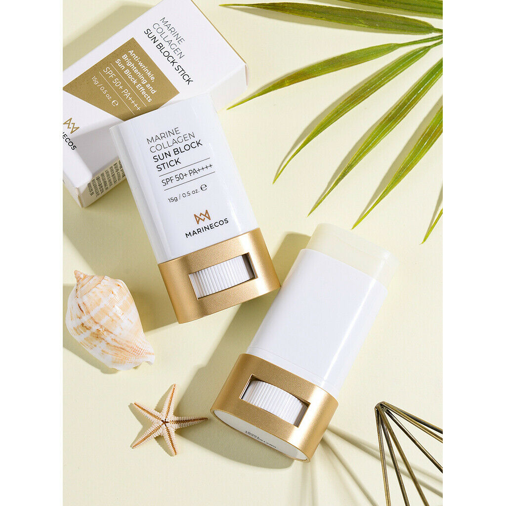 [MARINECOS] Marine Collagen Sun Block Stick SPF50+ PA++++ 15g - Dodoskin