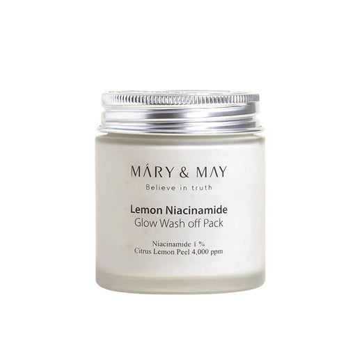 Mary&May Lemon Niacinamide Glow Wash off Pack 125g - Dodoskin