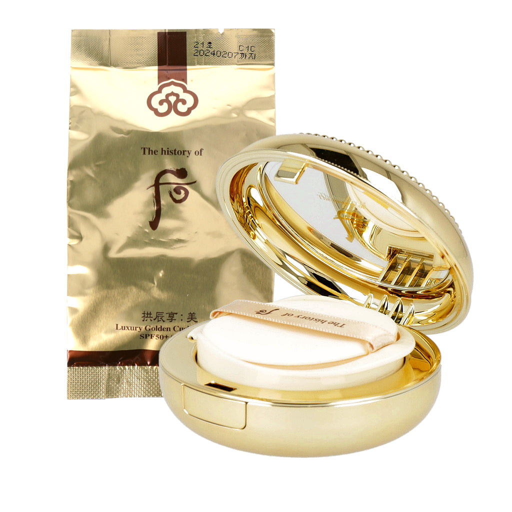 [US Exclusive] The history of whoo Gongjinhyang Mi Luxury Golden Cushion 15g (Only Refill) - Dodoskin