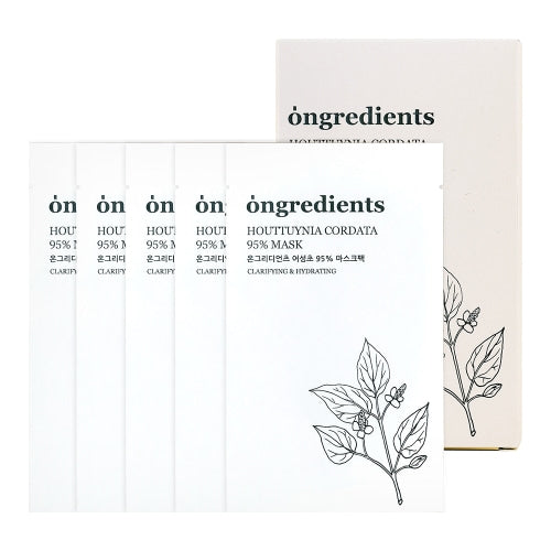Ongredients Houttuynia Cordata 95% Mask 20g * 5ea - Dodoskin