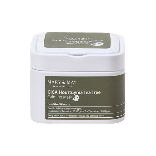 Mary&May CICA Houttuynia Tea Tree Calming Mask 30ea 400g - Dodoskin