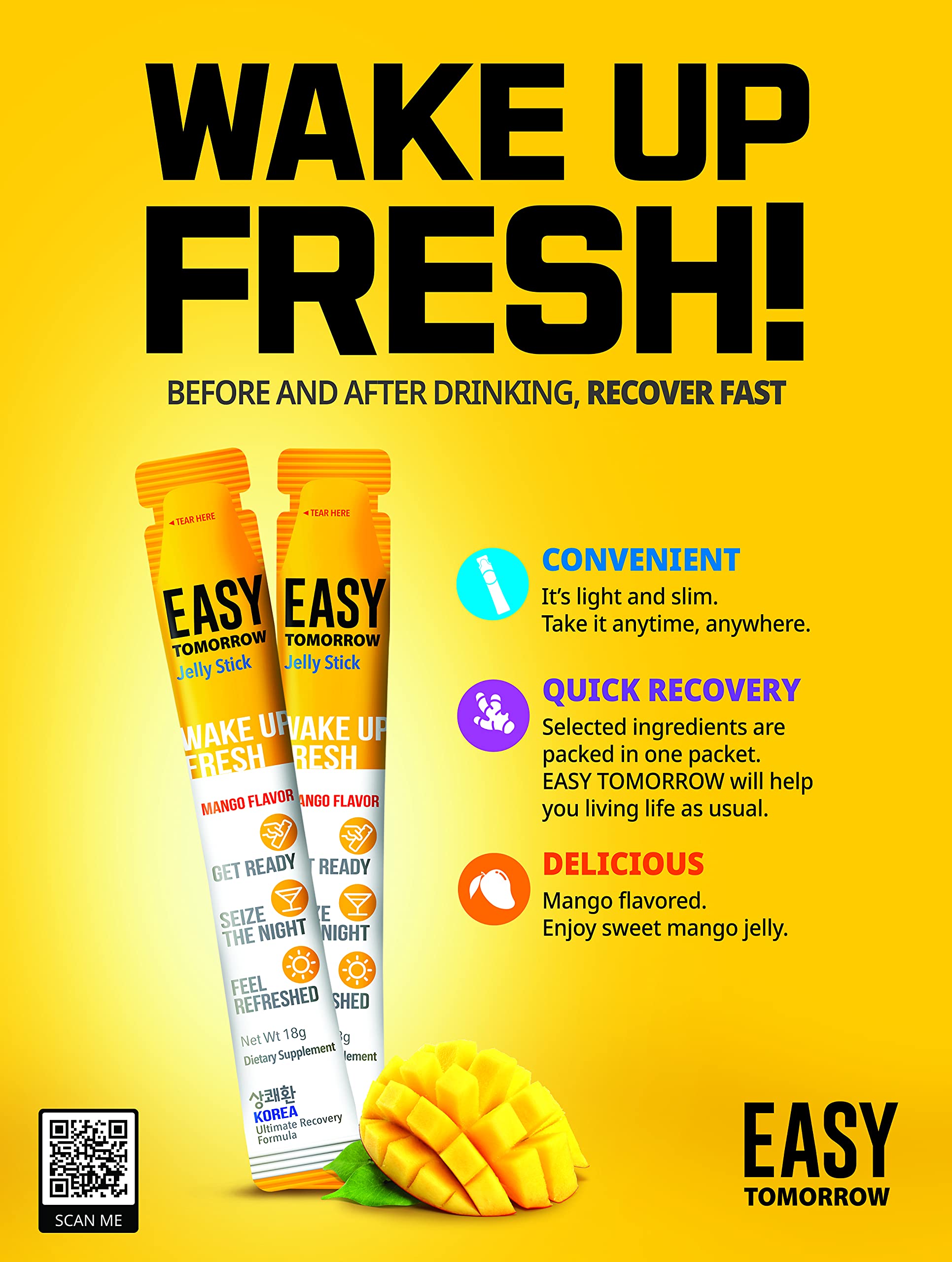 Easy Tomorrow New Jelly Stick Bulk Package, Convenient Delicious