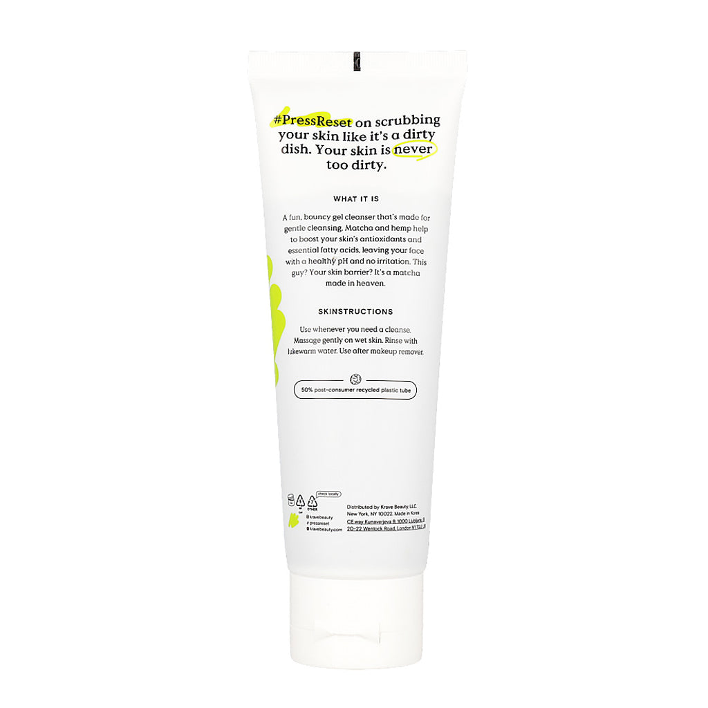 Krave Beauty Matcha Hemp Hydrating Cleanser 120ml - Dodoskin