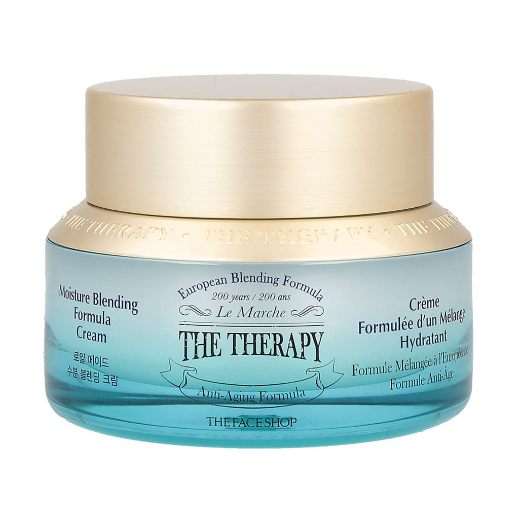 The Face Shop The Therapy Royal Made Moisture Blending Formula Cream 50ml in elegant packaging.