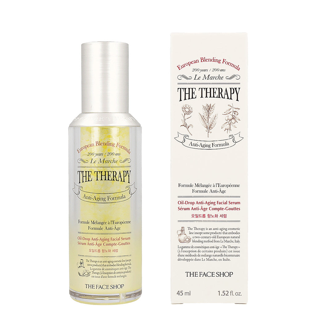 [US Exclusive] THE FACE SHOP The Therapy Oil Drop Anti-Aging Serum 45ml - Dodoskin