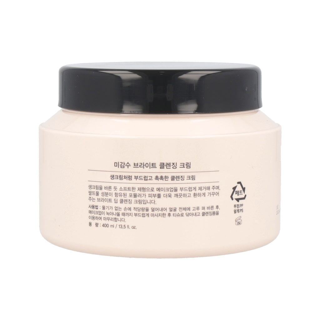 THE FACE SHOP Rice Water Bright Cleansing Cream 400ml - Dodoskin
