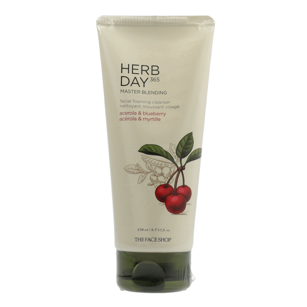 [US Exclusive] THE FACE SHOP Herb Day 365 Master Blending Cleanser 170ml Acerola Blueberry - Dodoskin