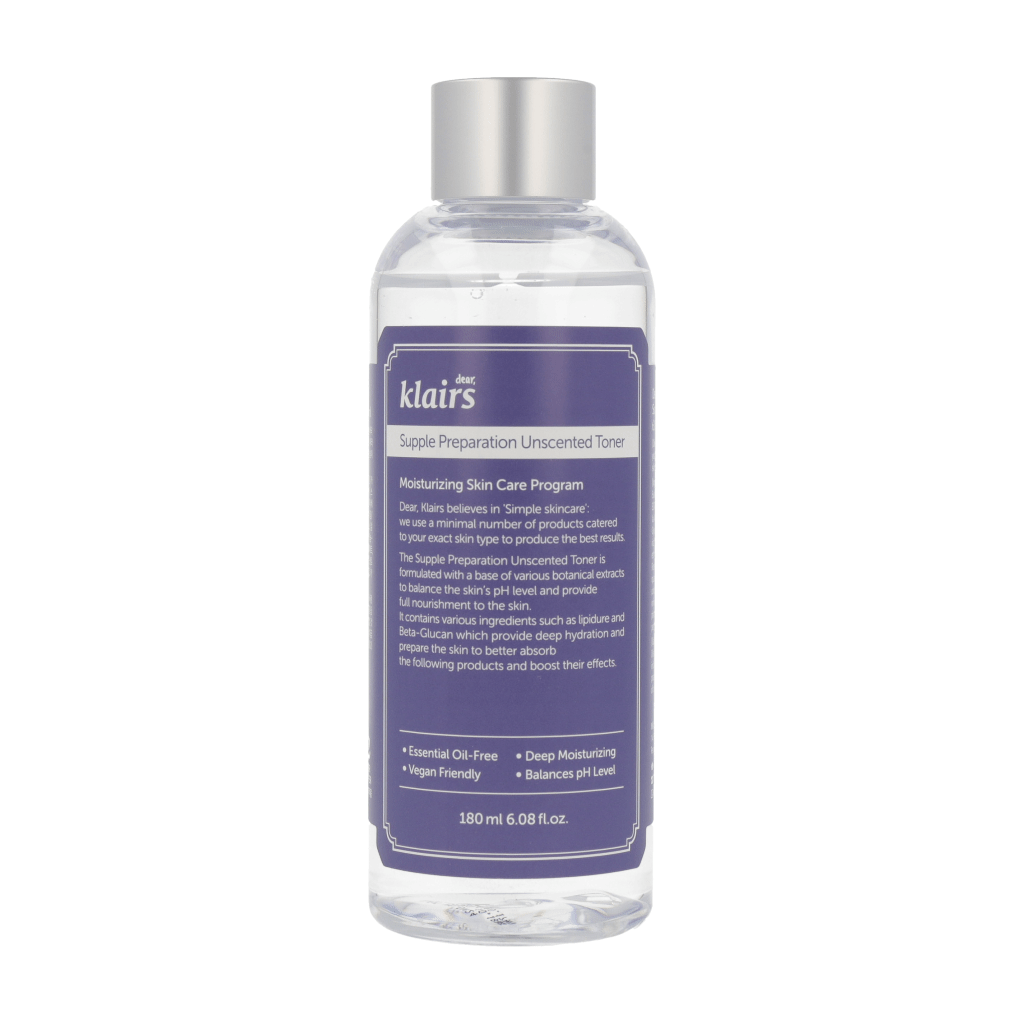 Klairs Supple Preparation Unscented Toner 180ml - Dodoskin