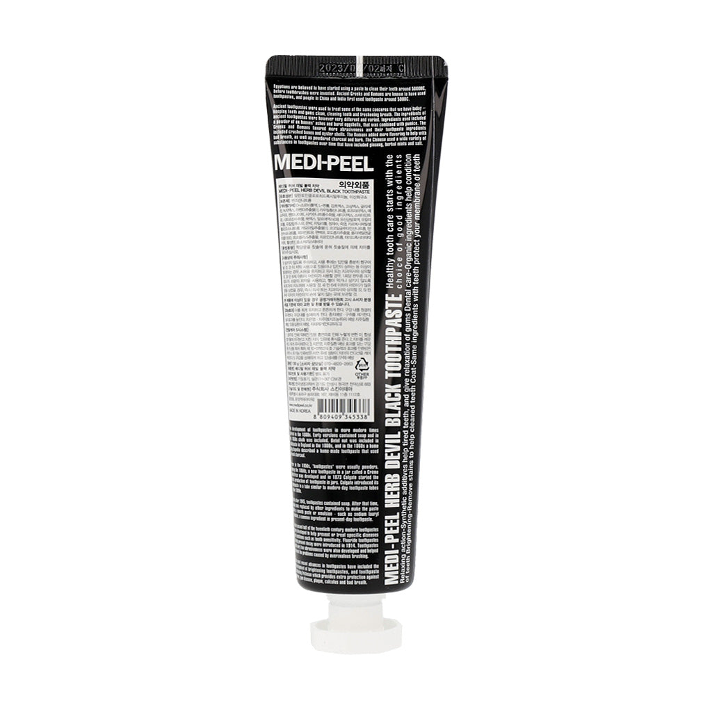 MEDI-PEEL Herb Toothpaste 130g (4 types) Pirin Salt / Wild Green / Dente Clear / Devil Black - Dodoskin