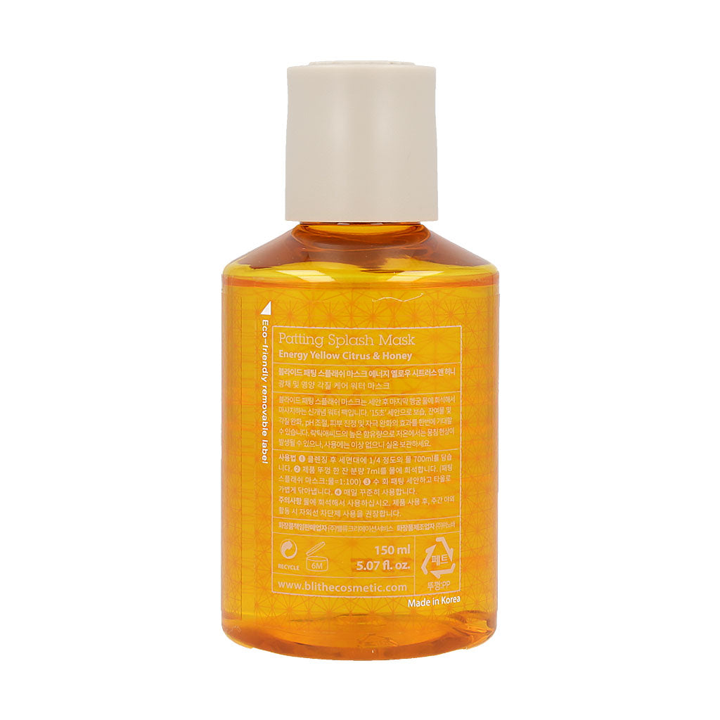 [BLITHE] Patting Splash Mask Energy Citrus & Honey 150ml - Dodoskin