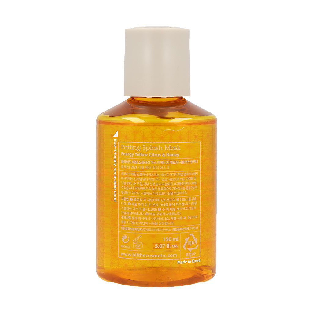 [BLITHE] Patting Splash Mask Energy Citrus & Honey 150ml - Dodoskin