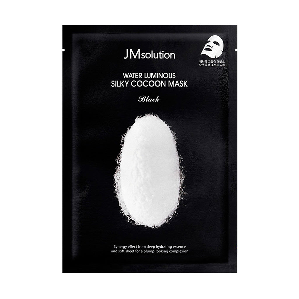 [US Exclusive] JM Solution Water Luminous Silky Cocoon Mask Black 10ea - Dodoskin