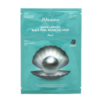 JM Solution Marine Luminous Black Pearl Balancing Mask 10ea - Dodoskin
