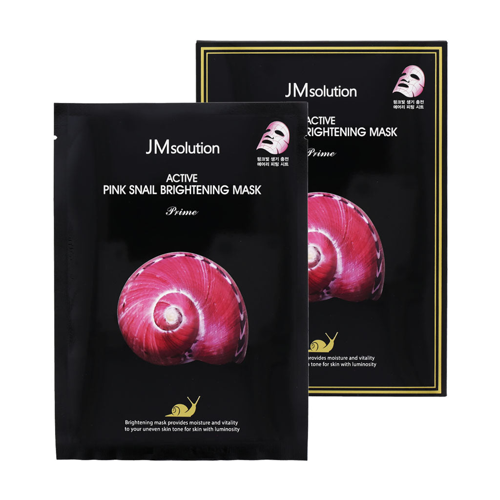 JM Solution Active Pink Snail Brightening Mask Prime 10ea - Dodoskin