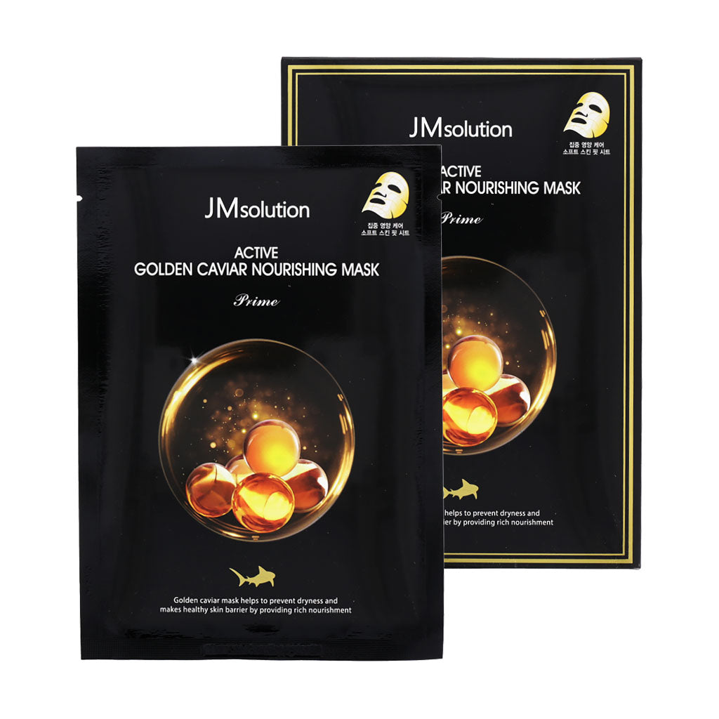 JM Solution Active Golden Caviar Nourishing Mask Prime 10ea - Dodoskin