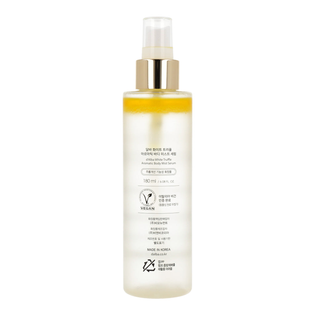 D’ALBA White Truffle Aromatic Body Mist Serum 180ml - Dodoskin