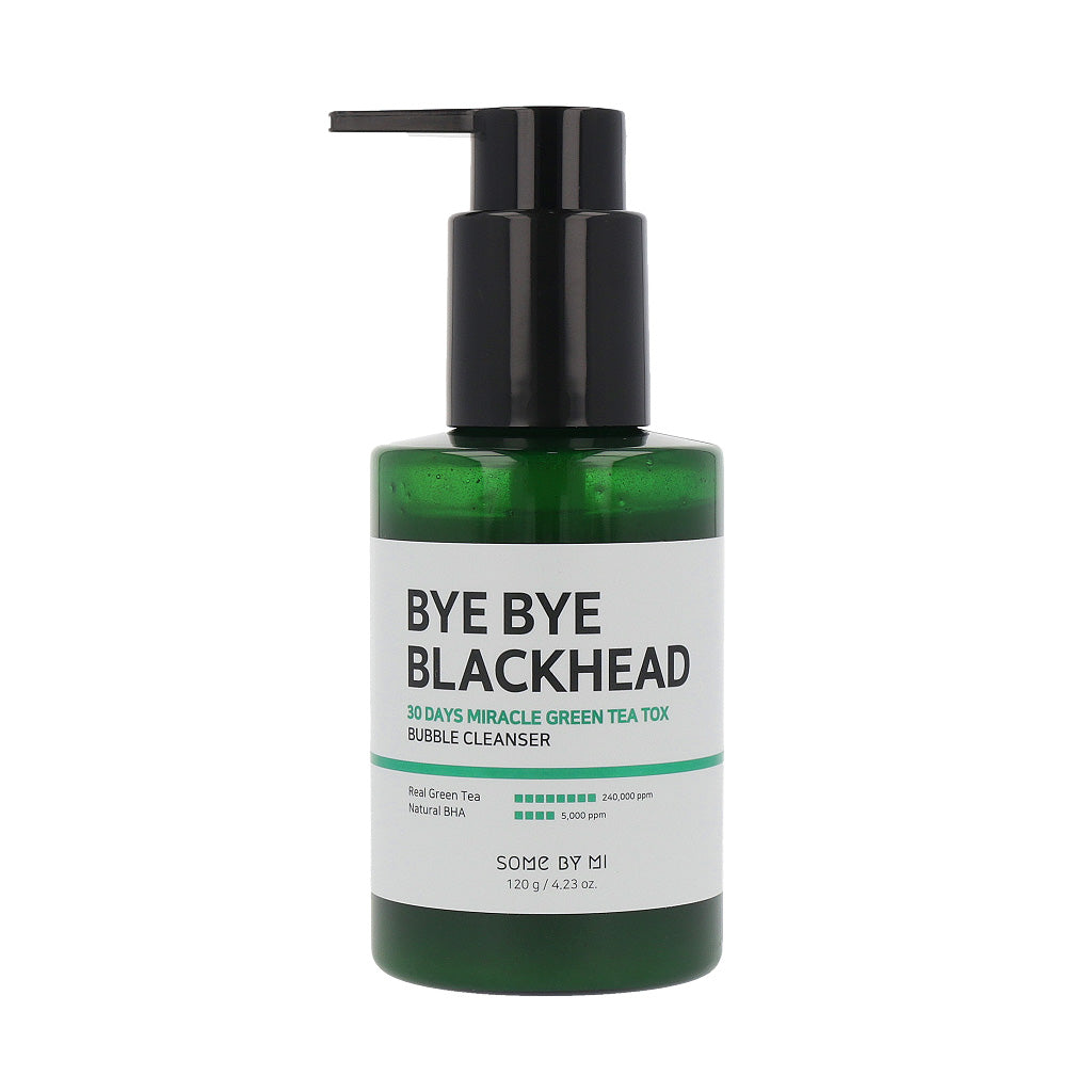 SOME BY MI Bye Bye Blackhead 30 Days Miracle Green Tea Tox Bubble Cleanser 120g - Dodoskin