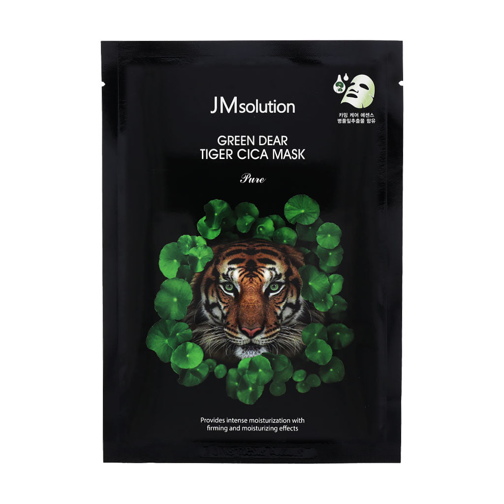 JM Solution Vert Cher Tiger Cica Mask Pure 10ea - Dodoskin