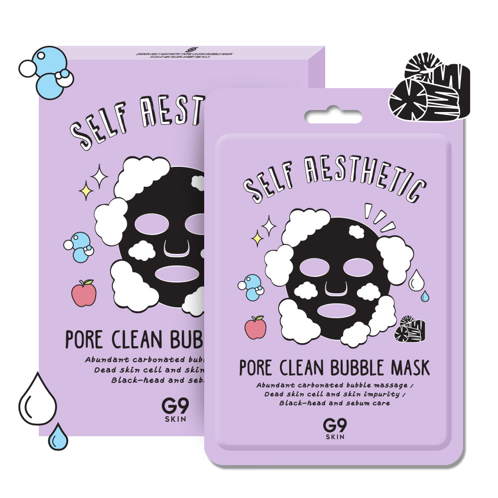 G9SKIN Self Aesthetic Pore Clean Bubble Mask 5ea - Dodoskin
