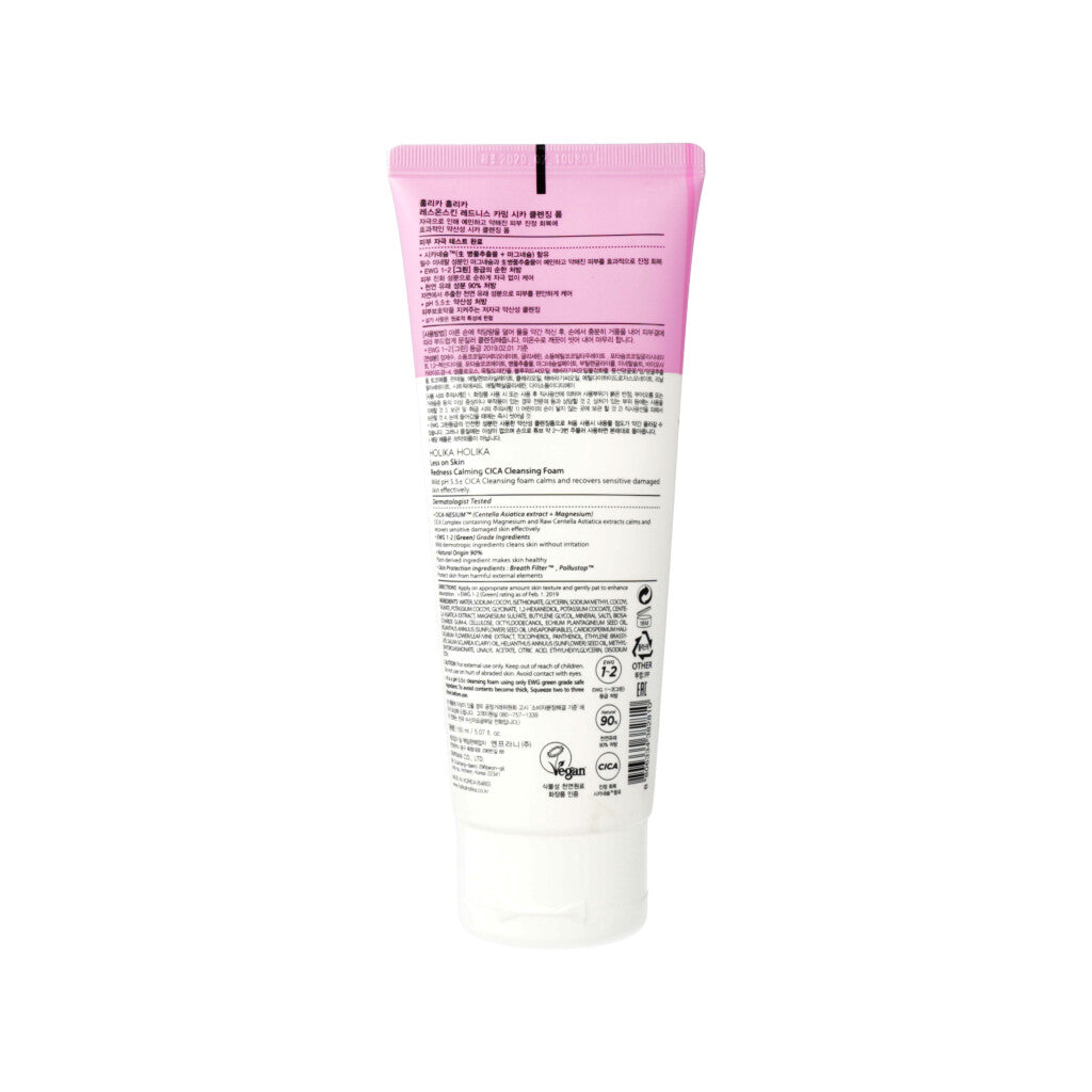 Holika Holika Less on Skin Redness Calming CICA Cleansing Foam 150ml - Dodoskin