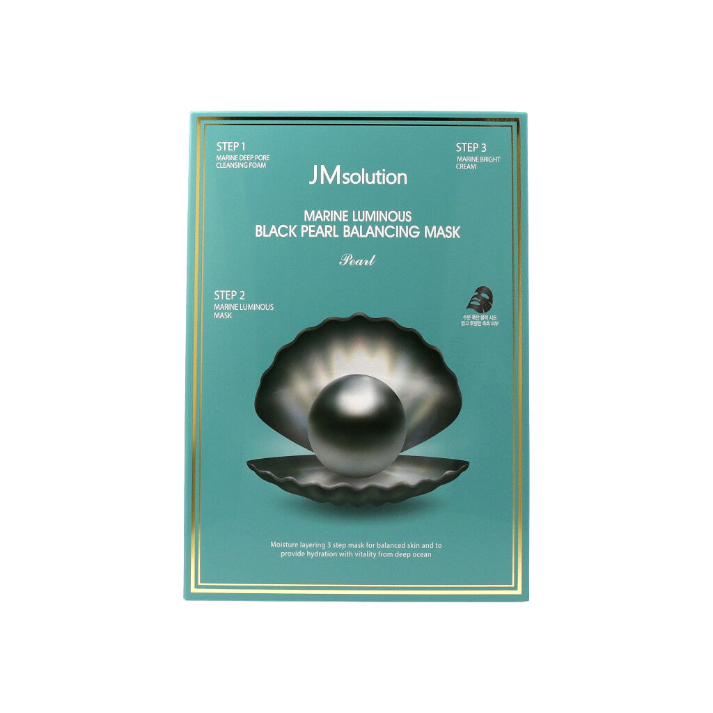 [US Exclusive] JM Solution Marine Luminous Black Pearl Balancing Mask 10ea - Dodoskin