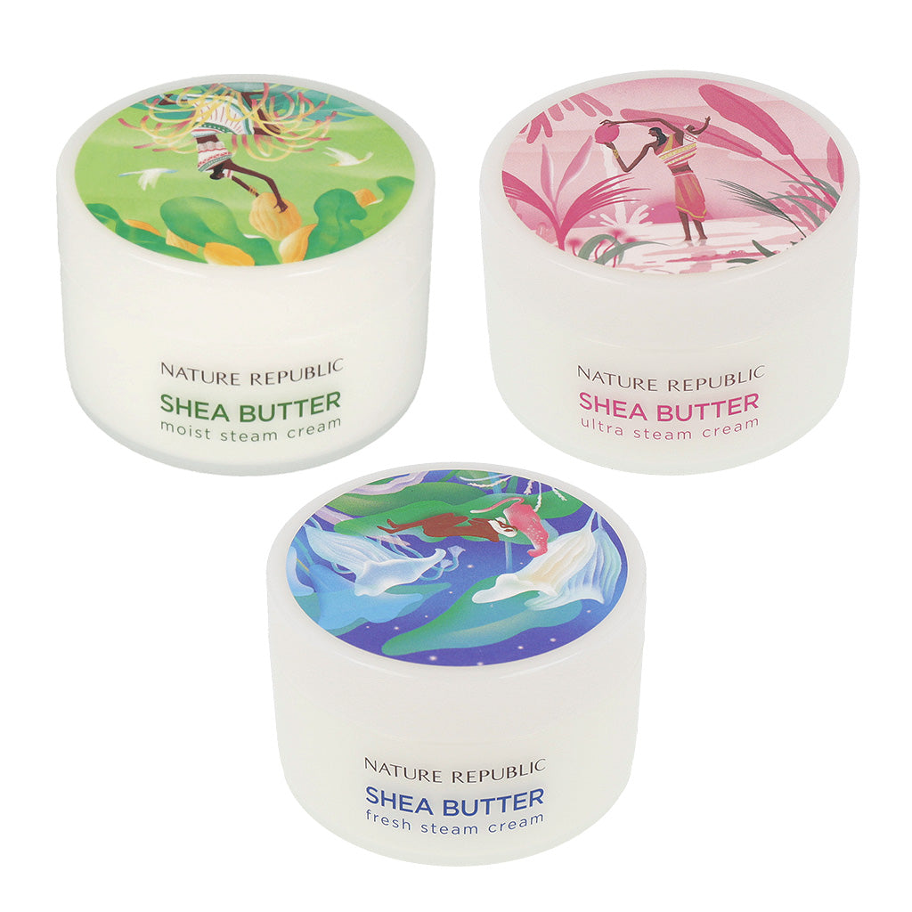 [US Exclusive] NATURE REPUBLIC Shea Butter Steam Cream 100ml #Fresh #Moist #Ultra - Dodoskin