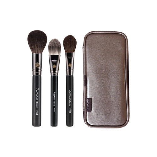 PICCASSO Mini Face Makeup Brush Gift 3 SET(+ Pouch) - Dodoskin
