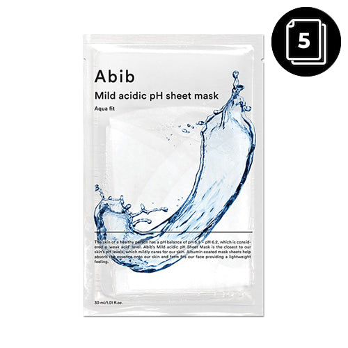 Abib Mild Acidic pH Sheet Mask 5ea #Aqua Fit - Dodoskin