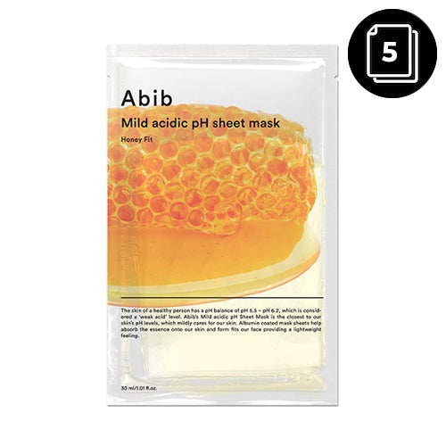 Abib Mild Acidic pH Sheet Mask 5ea #Honey Fit - Dodoskin