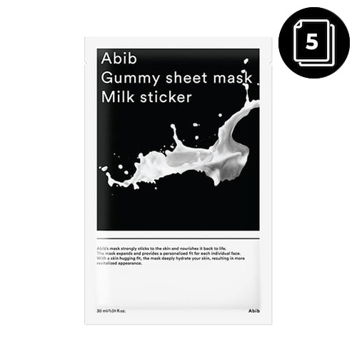 Abib Gummy Sheet Mask 5ea #Milk Sticker - Dodoskin
