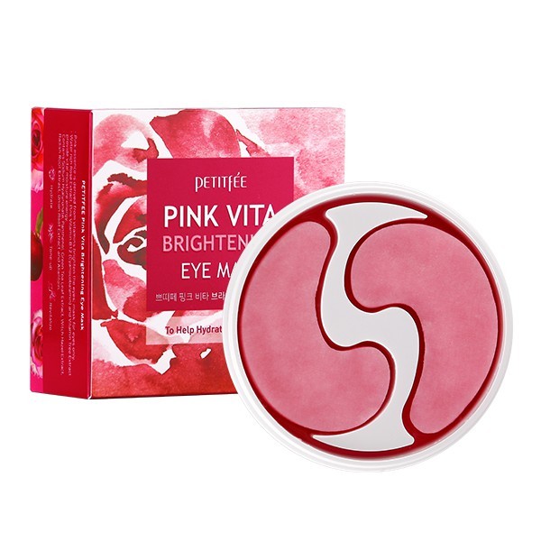 PETITFEE Pink Vita Brightening Eye Mask 60ea - Dodoskin