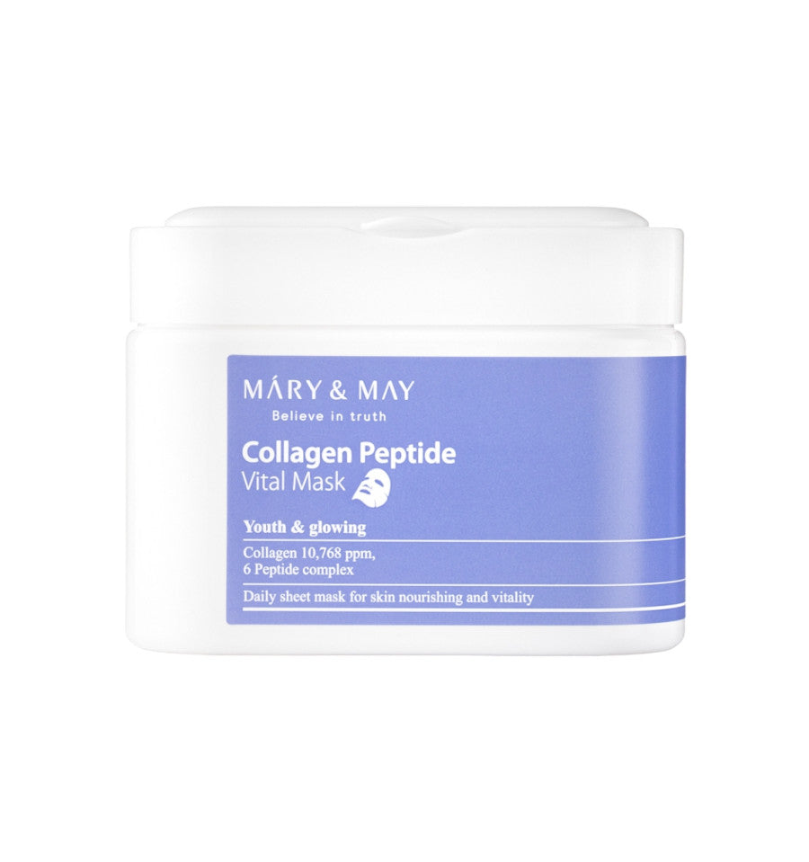 Mary&May Collagen Peptide Vital Mask (30ea) - Dodoskin
