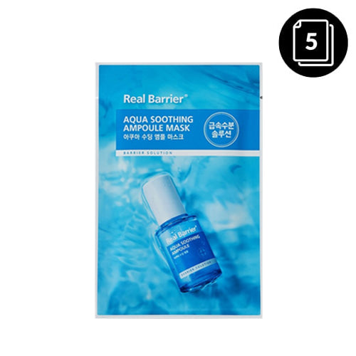 Real Barrier Aqua Soothing Ampoule Mask 28ml 5ea - Dodoskin