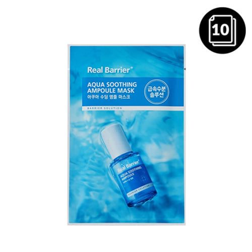 Real Barrier Aqua Soothing Ampoule Mask 28ml 10ea - Dodoskin